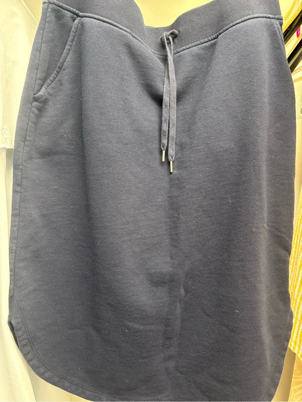 Talbots Navy Drawstring Athletic Skirt